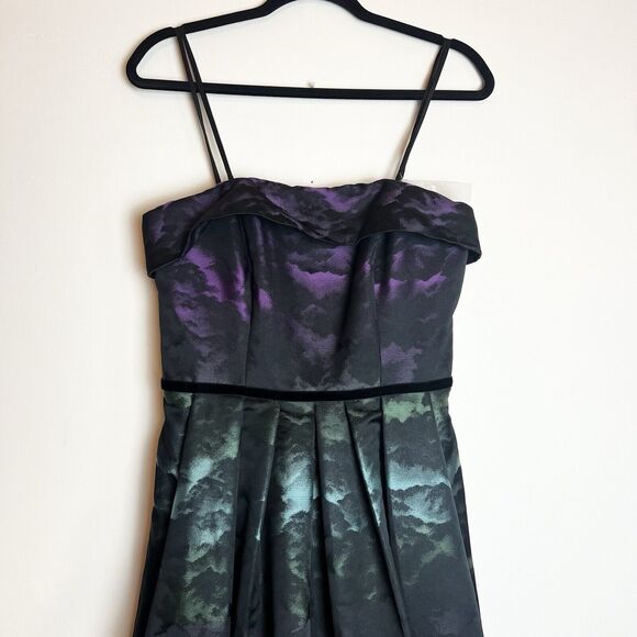 Pamella Roland Cloud Jacquard Ombré Dress Gown NWT Sz 6 - Picture 4 of 14